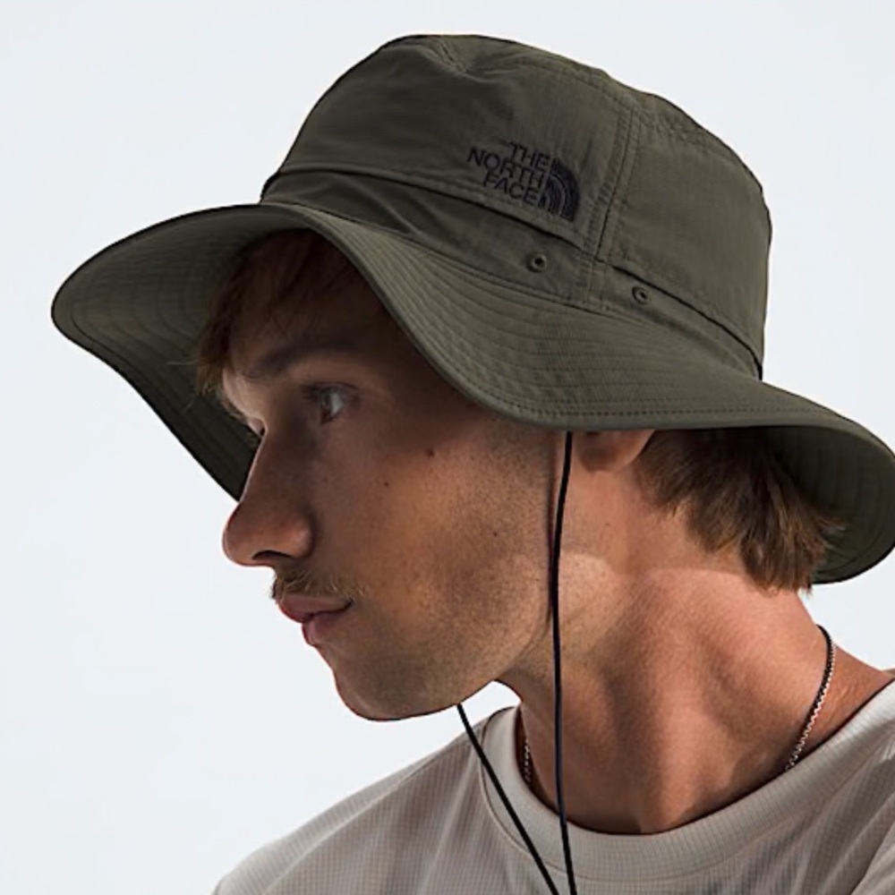 The North Face Taupe Green Horizon Breeze Brimmer Adjustable Hat, NWOT, L-XL